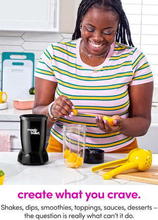 magic bullet Blender, Small, Black, 11 Piece Set