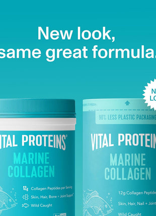Vital Proteins Marine Collagen Peptides Powder Supplement, 7.8oz | Marine Collagen Peptides, Supports Hair Skin Nails & Joints, Hydrolyzed Collagen, 12g Per Serving