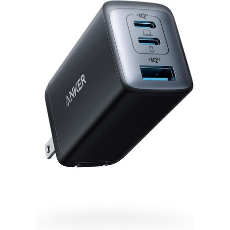 Anker USB C Charger(Nano II 65W), PPS 3-Port Fast Compact Foldable Wall Charger for MacBook Pro/Air, iPad Pro, Galaxy S20, Dell XPS 13, Note 20/10+, iPhone 16/16 Pro, Steam Deck, and More
