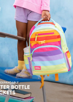Simple Modern Medium Disney Toddler Backpack for School Girls and Boys | Kindergarten Elementary Kids Backpack | Fletcher Collection | Kids   15 inch tall | Princess Rainbows
