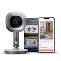 Nanit Pro Smart Baby Monitor & Flex Stand - 1080p Secure Wi-Fi Video Camera, Sensor-Free Sleep & Breathing Motion Tracker, 2-Way Audio, Sound & Motion Alerts, Night Vision, and Breathing Band - Silver