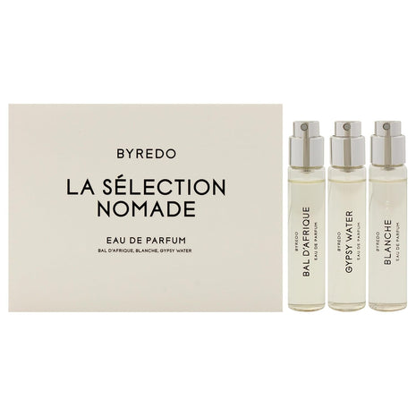 Byredo La Selection Nomade set for Unisex 3Pc Mini Gift: Bal d'Afrique, Blanche, Gypsy EDPs