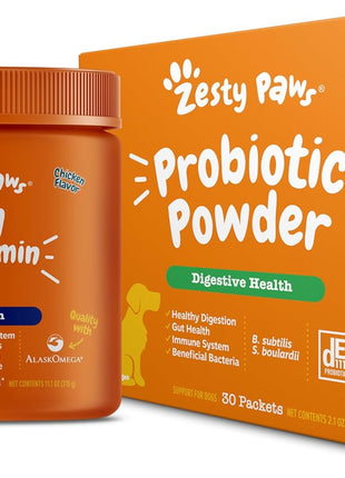 Zesty Paws Multivitamin Treats for Dogs + Probiotic Powder for Dogs