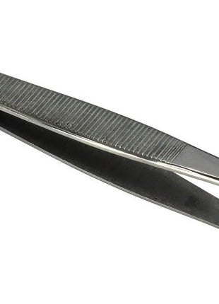 HTS 170C0 4.75 inch Curved Stainless Steel Stamp Tweezers