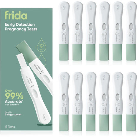 Frida Fertility Early Detection Pregnancy Tests | Easy at Home Pregnancy Tests, Over 99.9% Accurate HCG Test Strips, Early Results, Quick + Easy to Use | 12 Tests