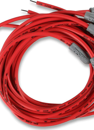 MSD 31239 Super Conductor Spark Plug Wire Set 8 Cyl 90?: Plug, Socket/HEI Cap