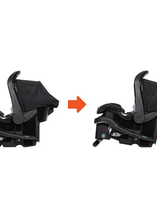 Baby Trend Passport® Switch 6-in-1 Modular Stroller Travel System with EZ-LiftTM Plus Infant Car Seat, Dash Black