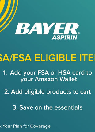 Bayer Aspirin Low Dose 81 mg, Enteric Coated Tablets, Doctor Recommended, Secondary Prevention of Cardiovascular Disease, 300 Safety Coated Tablets