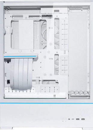 Lian-Li SUP01 RGB Tempered Glass ATX Small Tower Computer Case, White