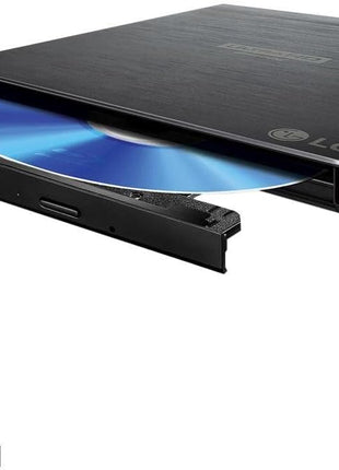 LG Electronics BP60NB10 Ultra Slim Portable UHD 4K/Blu-ray/DVD+/-RW Drive, USB 3.0 Compatible, PC Windows, Linux, Mac OS, with M-DISC Support, Noise Reduction, Black