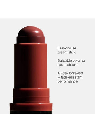 Haus Labs Color Fuse Longwear Hydrating Glassy Lip + Cheek Blush Balm Stick - Glassy Pomelo