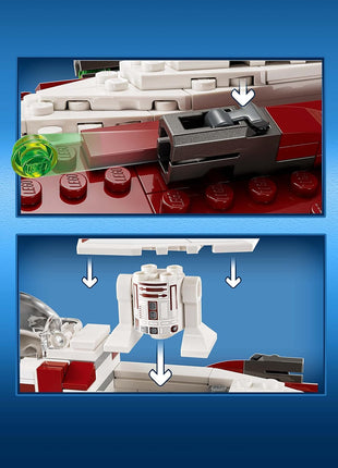 LEGO Star Wars OBI-Wan Kenobi's Jedi Starfighter 75333 Building Toy Set - Features Minifigures, Lightsaber, Clone Starship from Attack of the Clones, Great Gift for Kids, Boys, and Girls Ages 7+