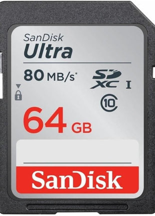 SanDisk Ultra 64GB Class 10 SDXC UHS-I Memory Card up to 80MB/s (SDSDUNC-064G-GN6IN)