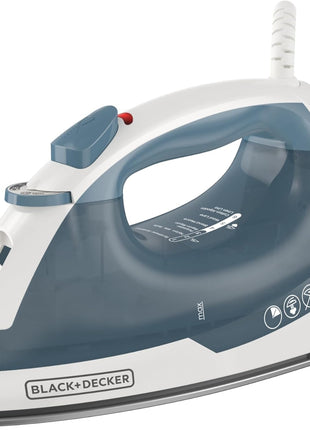 BLACK+DECKER Steam Iron for Clothes with Auto Shutoff & TrueGlide Soleplate