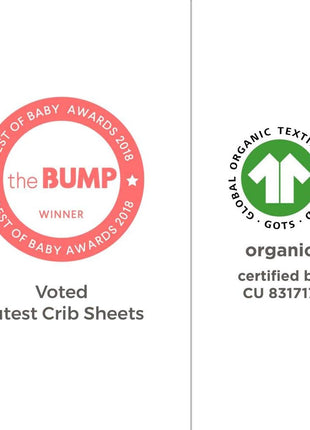 Burt's Bees Baby Organic Cotton Fitted Crib Sheet, Unisex Baby Beddings | A nursery essential crib sheet with 360o elastic that prevents sheets from creeping up on the mattress
