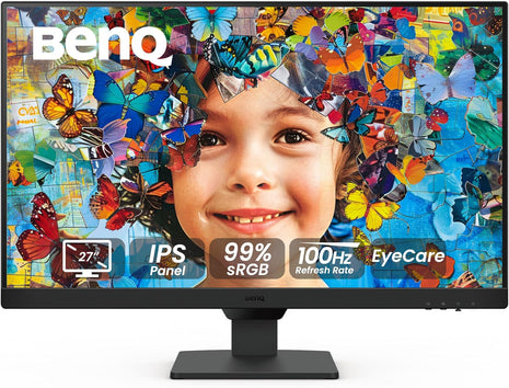 BenQ GW2790 Computer Monitor 27 inch FHD 1920x1080p | IPS | 100 hz | Eye-Care Tech | Low Blue Light | Anti-Glare | Adaptive Brightness | Tilt Screen | Built-in Speakers | DisplayPort | HDMI x2