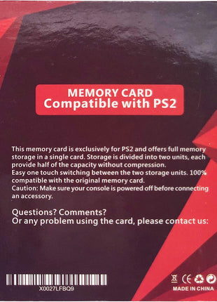 Suncala 256MB Memory Card for PlayStation 2, High Speed Memory Card for Sony PS2-1 Pack
