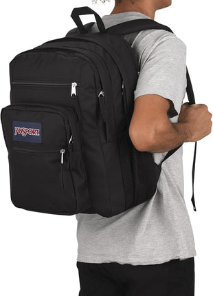 JanSport Laptop Backpack - Computer Bag with 2 Compartments, Ergonomic Shoulder Straps, 15" Laptop Sleeve, Haul Handle - Black