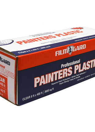 Berry Plastics 626260 Film Gard High Density Professional Painter's Plastic, 400' Length x 9' Width x 0.35 mil Thick, Clear