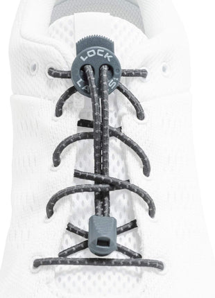 LOCK LACES (Elastic Shoelace and Fastening System) (Black)