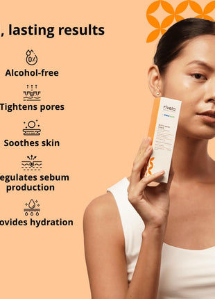 Rivela Dermascience Witch Hazel Face Toner By Cipla | For Pore Tightening & Soothing | Alcohol Free | Hydrating Toner For Glowing Skin | With 6 Botanical Extracts | Regulates Sebum Production | 100 ml