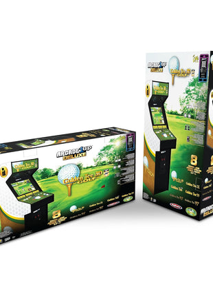 ARCADE1UP Golden Tee 3D Deluxe Arcade Machine, Built for Your Home, Over 5-Foot-Tall Cabinet with 8 Classic Games