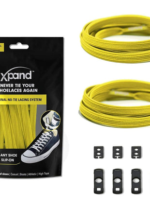Xpand No Tie Shoelaces for Adults & Kids - Stretch Elastic Shoe Laces for Sneakers | Stretchy Tieless Shoe Strings for Running, Sports & Everyday Wear | One Size Fits All