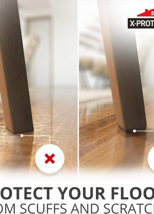 X-PROTECTOR Non Slip Furniture Pads - 16 Premium Furniture Grippers 2"! | Self-Adhesive Rubber Feet Furniture Feet - Ideal Non Skid Furniture Pad Floor Protectors - Keep Furniture in Place!