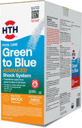 HTH 52038 Swimming Pool Care Green to Blue, Advanced Shock System, 2-Step Swimming Pool Care Solution, 1 Kit