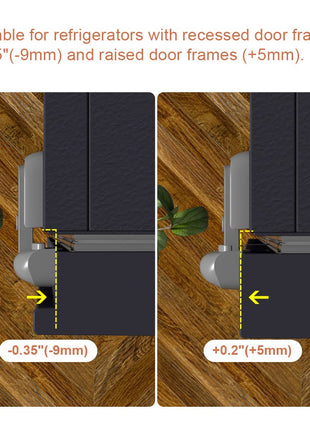 Mom's Choice Gold Awards Winner - EUDEMON 1 Pack Updated Child Proof Refrigerator/Fridge/Freezer Door Lock Apply to Max 1 inch(25mm) Sealing Strip for Toddlers and Kids, no Tools Need or Drill (Grey)