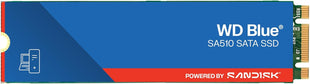 WD Blue SA510 500GB SATA SSD - SATA III 6 Gb/s, M.2 2280, Internal Solid State Drive, Up to 560 MB/s - WDS500G3B0B