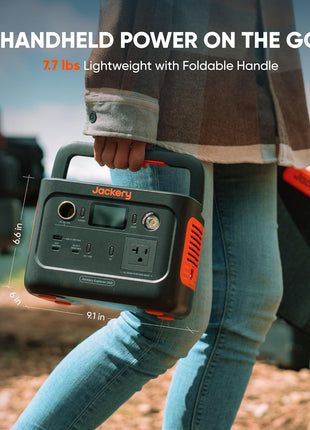 Jackery Explorer 240 v2 Portable Power Station, 256Wh LiFePO4 Battery with 300W AC/100W USB-C Output, 1Hr Fast Charging, Versatile Scenarios-Outdoor/Camping/RV/Travel/Emergency Backup