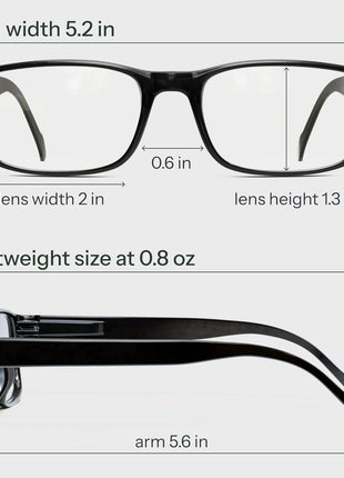 Gaoye Professional Reading Glasses for All Day   Computer Readers with Blue Light Protection   Value Pack