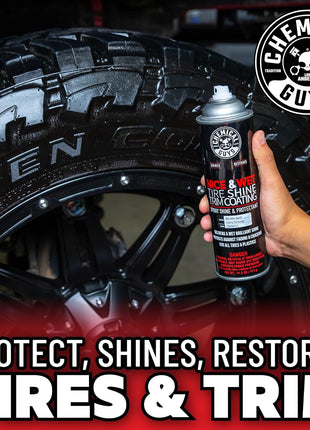 Chemical Guys TVDSPRAY101 Nice & Wet Tire Shine Trim Coating for Rubber, Plastic and Vinyl, Safe for Cars, Trucks, SUVs, Motorcycles, RVs & More, 14.5 fl oz