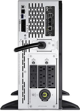 APC Network UPS, 3000VA Smart-UPS Sine Wave, Short Depth UPS with Extended Run Option, SMX3000LVNC, Network Management Card, Tower/4U Rack Convertible, Line-Interactive, 120V Black