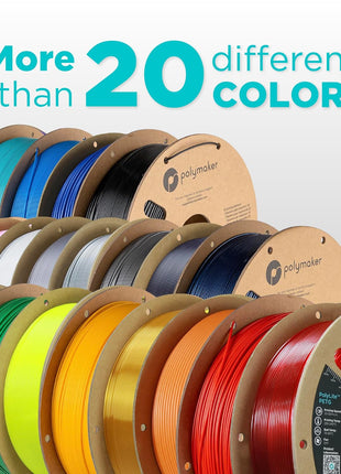 Polymaker PETG Filament 1.75mm 1kg Black 3D Printer Filament, PolyLite PETG 3D Printing Filament 1.75mm, Dimensional Accuracy  0.03mm, Print with Most 3D Printers
