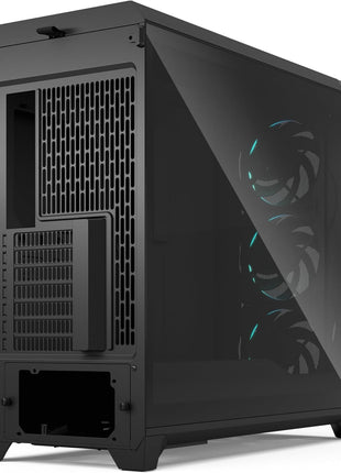 Fractal Design Meshify 3 XL Black RGB Tempered Glass Light Tint - High Airflow PC Gaming Case - Mesh Front Panel - Three ARGB Momentum 14 Gen 2 Fans Included - Spacious Interior - GPU up to 512mm