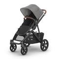 UPPAbaby Vista V3 Convertible Single-to-Double Stroller for Baby & Toddler, 30+ Configurations, Car Seat Compatible, All-Wheel Suspension, XL Basket â€“ Greyson (Charcoal MÃ©lange/Carbon Frame)