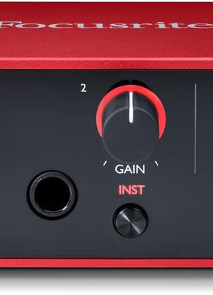 Focusrite Scarlett Solo 3rd Gen USB Audio Interface for Guitarists, Vocalists, Podcasters or Producers to record and playback studio quality sound