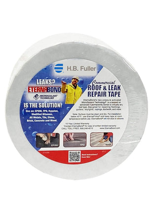 EternaBond RoofSeal White 4 inch x50' MicroSealant UV Stable RV Roof Seal Repair Tape | 35 mil Total Thickness - EB-RW040-50R - One-Step Durable, Waterproof and Airtight Sealant