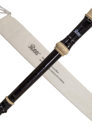 Paititi Soprano Recorder 8-Hole With Cleaning Rod  Carrying Bag, Creamy/Black Color, Key of C