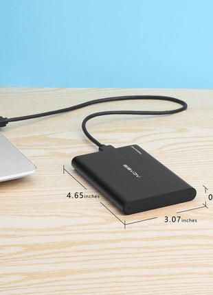 ACASIS 500GB USB3.0 2.5" Portable External Hard Drive for Desktop Laptop HDD Hard Disk (500GB, Black)