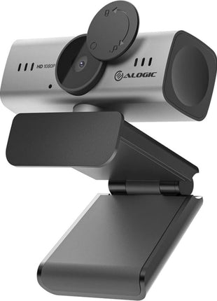 ALOGIC Iris Full HD 1080p Webcam, 2MP CMOS Sensor, AI Autofocus, Noise-Canceling Microphone, Privacy Cover, USB Webcam for Zoom, Microsoft Teams, Skype, Windows & Mac