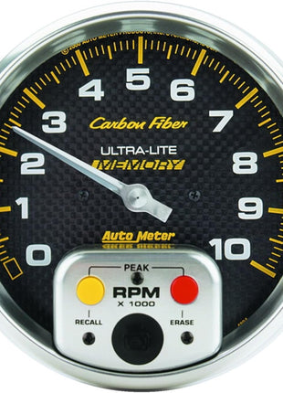 AUTO METER 4894 Carbon Fiber Electric in-Dash Tachometer