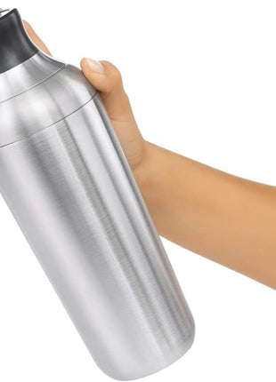 OXO Steel Cocktail Shaker with Strainer, Stainless Finish - 24 oz Capacity | Bar Tool, Easy-Grip Design, Home Bar, Bartending Equipment, Beginner-Friendly, Leak-Proof, Single Wall Shaker