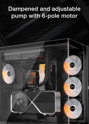 be quiet! Silent Loop 3 240mm CPU AIO Liquid Cooler | 2 Silent Wings 4 120mm PWM High-Speed Fans | Quiet Performance | 6-Pole Motor | Discreet ARGB Lighting | Refillable | Black | BW024