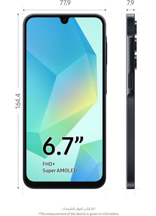 Samsung Galaxy A16 4G LTE (128GB + 4GB) International Model SM-A165F/DS Factory Unlocked, 6.7", Dual SIM, 50MP Triple Camera (Case Bundle), Black