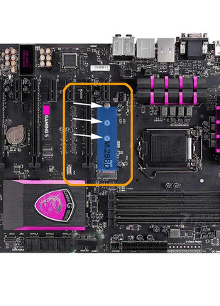 PCIe NVMe M.2 SSD Mounting Screws Kit for Asus Gigabyte ASRock Msi Motherboards, 30pcs