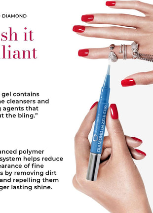 CONNOISSEURS Diamond Dazzle Stik - Portable Diamond Cleaner for Rings and Other Jewelry - Bring Out The Sparkle in Your Diamonds and Precious Stones