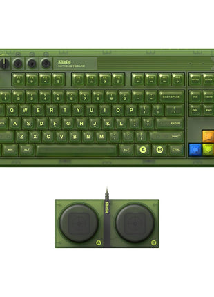 8BitDo Retro 87 Mechanical Keyboard with RGB Backlight, Bluetooth/2.4G/USB-C Hot Swappable Wireless Gaming Keyboard for Windows and Android - Xbox Edition (Officially Licensed)